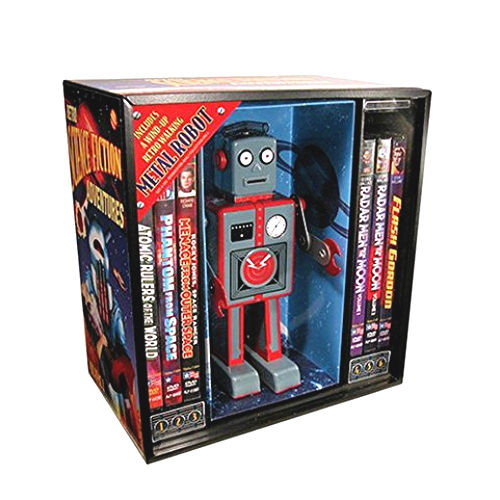 1950’S STYLE TIN WALKING ROBOT + 6 DVDs